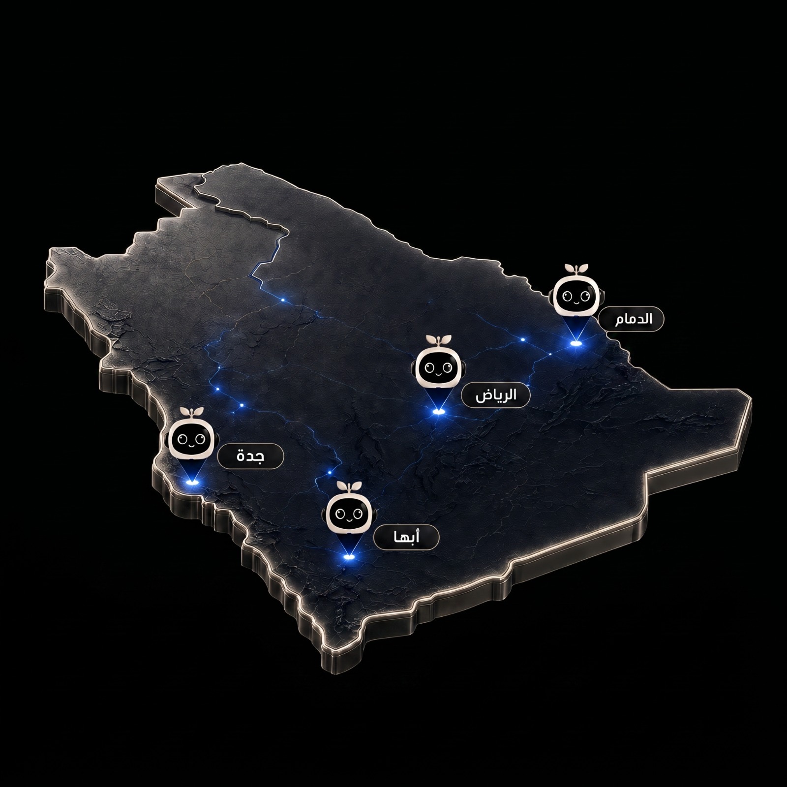 خريطة المملكة العربية السعودية